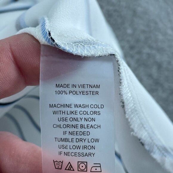 Vince Camuto Womens Striped V-Neck Blouse S 1712 - Picture 4 of 8